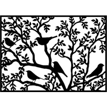 Renklime Ahşap Işleme Duvar Süsü - 30 cm x 50 cm