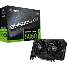 MSI Msı VGA Geforce Rtx 5060 8g Shadow 2x Oc Max RTX5060 8gb Gddr7 128B DX12 Pcıe 5.0 X16 (3xdp 1xhdmı)
