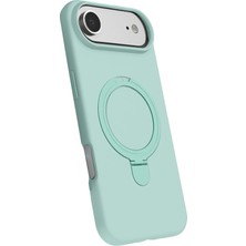 Datatek Newface Apple iPhone 17 Air Regal Magsafe Standlı Kapak - Su Yeşili