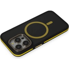 Datatek Joko iPhone 14 Pro Max Kılıf Rocky Magsafe Kapak - Siyah-Sarı