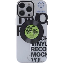Renklime Newface iPhone 14 Pro Kılıf Apollo Magneticsafe Desenli Kapak - Apollo Şeffaf - 5