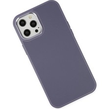 Renklime Newface iPhone 12 Pro Max Kılıf Asya Deri Silikon - Mor