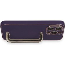 Renklime Newface iPhone 13 Pro Max Kılıf Coco Elit Kapak - Derin Mor