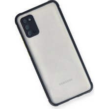 Renklime Newface Samsung Galaxy A02S Kılıf Miami Şeffaf Silikon - Lacivert