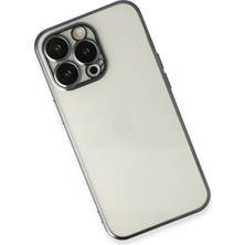 Renklime Newface iPhone 14 Pro Max Kılıf Razer Lensli Silikon - Siyah