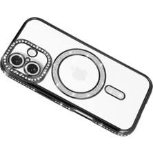 Datatek Newface Apple iPhone 17 Joke Simli Magneticsafe Kılıf - Siyah