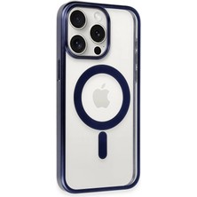 Renklime Newface iPhone 15 Pro Kılıf Erozi Magsafe Kapak - Lacivert