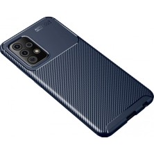 Renklime Newface Samsung Galaxy A72 Kılıf Auto Focus Karbon Kapak - Lacivert