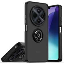 Renklime Newface Realme C75 4g Kılıf Montreal Yüzüklü Silikon Kapak - Siyah