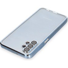 Renklime Newface Samsung Galaxy A13 4g Kılıf Razer Lensli Silikon - Açık Mavi