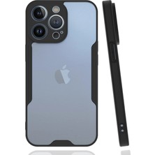 Renklime Newface iPhone 14 Pro Kılıf Platin Silikon - Siyah
