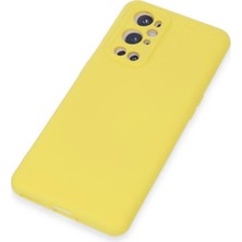 Renklime Newface One Plus 9 Pro Kılıf Nano Içi Kadife Silikon - Sarı