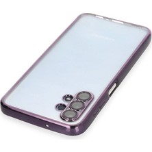 Renklime Newface Samsung Galaxy A13 4g Kılıf Razer Lensli Silikon - Mor