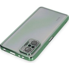 Renklime Newface Xiaomi Redmi Note 10 Pro Kılıf Razer Lensli Silikon - Yeşil