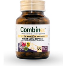 Markafarm Combinex®  10 Vitamin ve 6 Mineral ile Zeytin Yaprağı, Enginar ve Kırmızı Üzüm Ekstreleri İçeren 60 Kapsül Takviye Edici Gıda