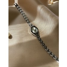 Retro Minimal Hasır Kordon Vintage Kadın Kol Saati