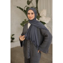 İmaj Butik Füme Helen Önü Süngerli Pratik Piliseli Şal
