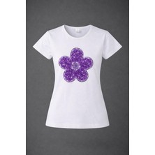 Dıgıl Kids Papatya Desenli Kısa Kol Likralı Penye