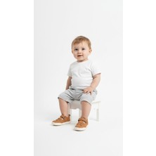 Kids A More Lore Unisex Kız ve Erkek Çocuk Hakiki Deri Barefoot Özellikli Taba Günlük Ayakkabı