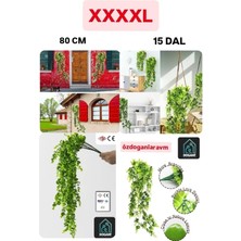 Dogant Yapay Sarkıt Çiçek Büyük - (Saksısız) Asılabilir Yeşil Okaliptus Gerçekçi Banyo Ev Dekor Çiçeği