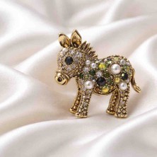 Noshnosh Mardin Eşeği Tasarım Broş Yakaiğnesi