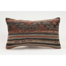 Kilim Wholesale El Yapımı Kilimden Yapılmış Vintage Kırlent Kılıfı, Yün, 30X50 cm