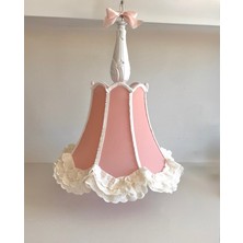 Lulu Avizem Luluavizem Patentli Yıkanabilir Bebek/ Çocuk Odası Avize Pembe Ponpon Detaylı Modern