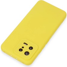 Renklime Newface Xiaomi Mi 13 Kılıf Nano Içi Kadife Silikon - Sarı