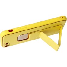 Renklime Newface iPhone 7 Kılıf Coco Deri Standlı Kapak - Sarı