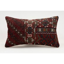 Kilim Wholesale El Yapımı Kilimden Yapılmış Vintage Kırlent Kılıfı, Yün, 30X50 cm