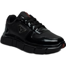 Cakgo 062-26 Cilt Deri Rugan Karışımlı Anatomik Taban Erkek Sneaker