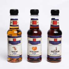 Simonelli Aromalı Şurup Seti 3X250 ml Kahve ve Kokteyl Şurubu Toffenut, Tuzlu Karamel ve Irish Cream Aromalı