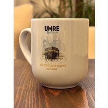 Letbil Reklam Kişiye Özel Isimli, Umre Görselli Mekke Hatırası Porselen Elite Kupa Bardak