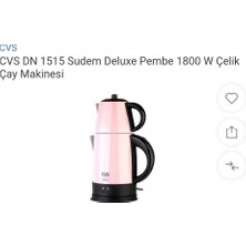 Cvs Dn 1515 Sudem Deluxe Inox Elektrikli Cay Makinesi Siyah