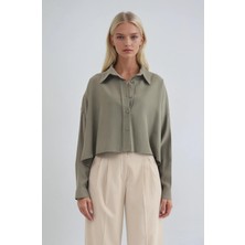 Lijuri Basic Crop Gömlek   3502