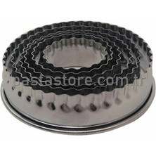 Pasta Store 12'li Volovan Set - Yuvarlak Dişli