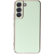 Renklime Newface Samsung Galaxy S22 Plus Kılıf Volet Silikon - Açık Yeşil