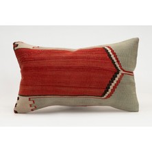 Kilim Wholesale El Yapımı Kilimden Yapılmış Vintage Kırlent Kılıfı, Yün, 30X50 cm