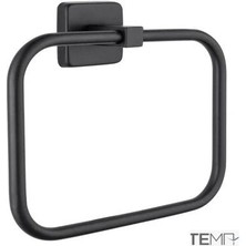 Veka Tema Kare 71708-2M Mat Siyah Yuvarlak Havluluk