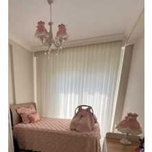 Lulu Avizem Luluavizem Patentli Pastel Fiyonk Fisto Detaylı 3 Kollu Taşlı Avize Genç