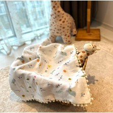 Gökçe Cotton Müslin Bebek Örtüsü %100 Pamuk El Işlemesi