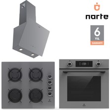 Narte 6 Yıl Garantili Ankastre Set Airfry Özellikli (OV400-CG20060-H30060)