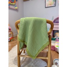 Gökçe Cotton Müslin Bebek Örtüsü Organik %100 Pamuk El Işlemesi