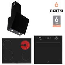 Narte 6 Yıl Garantili Ankastre Set Airfry Özellikli (OV400-VTC600-H30060B)
