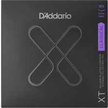 D'addario XTC44 Xt Silver Plated Copper Klasik Gitar Tel Seti | Extra Hard Tension, Kompozit Çekirdek, Gümüş Kaplama Baslar ve Uzatılmış Performans Ömrü