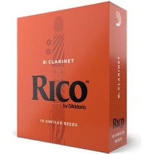 Rico RCA1015 Orange Box Bb Klarnet Kamışı No: 1.5 (Başlangıç/eğitim) - 10'lu Paket | Standart Kesim, Kolay Çalım ve Yeni Başlayanlar Için Ideal