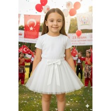 Kız Çocuk Tütü Etek Beli Lastikli 5-10 Yaş, Kırmızı