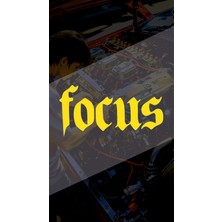 Focus 10X5CM Folyo Kesim Etiket Araba-Motor-Kask-Laptop Hologram Seçenekli Sticker Etiketi Fokus