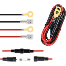 MELLİFERA Karavan Tekne Yat Otomobil Kamyon Sigorta Kutusu Için Konnektörlü Kablo Seti 3 Metre