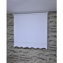 Perdeciniz Mat Stor Perde - Güneşlik Perde- Kaliteli Kumaş Kalın Kumaş(Etekli) Enxboy